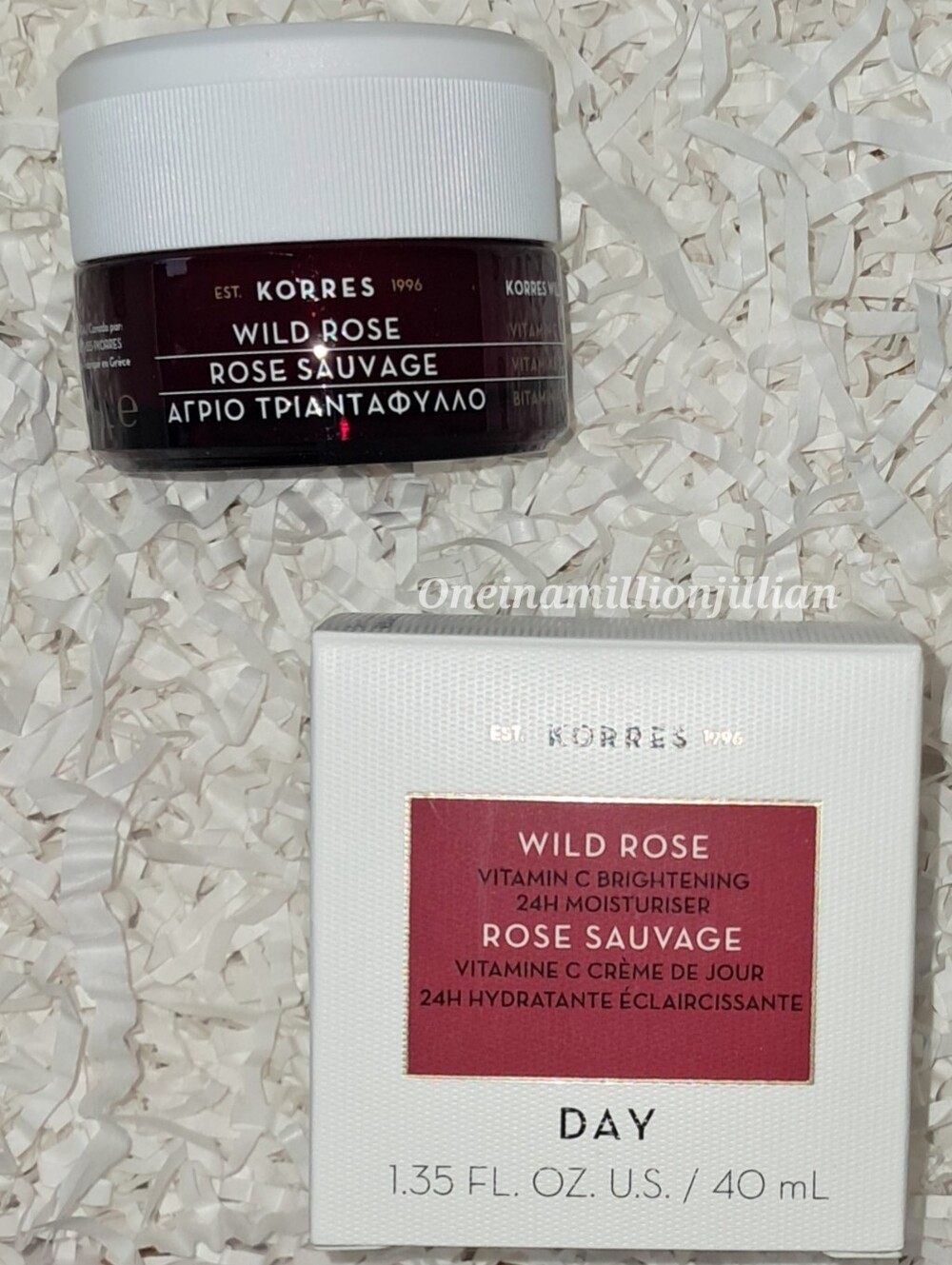 Korres Wild Rose Day Cream Vitamin C Brightening 24hr Moisturizer